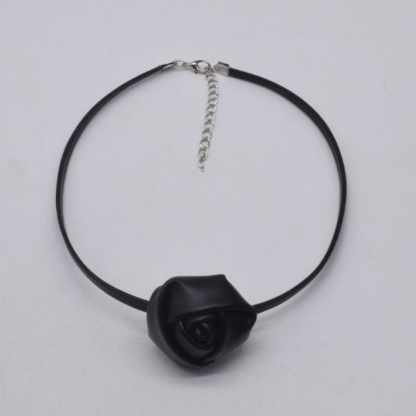 Металлический чокер с объемной подвеской в форме абстрактного цветка CJH98260