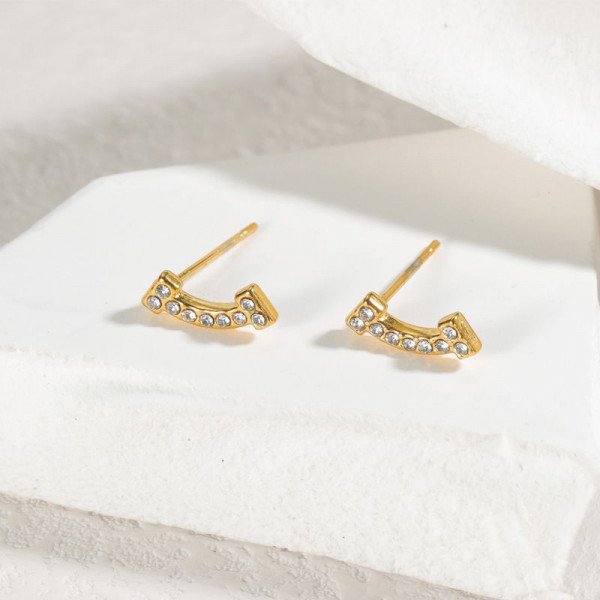 Серьги-пусеты Дуга CJJ26091