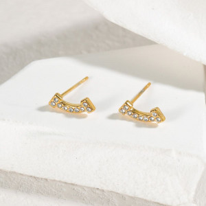 Серьги-пусеты Дуга CJJ26091