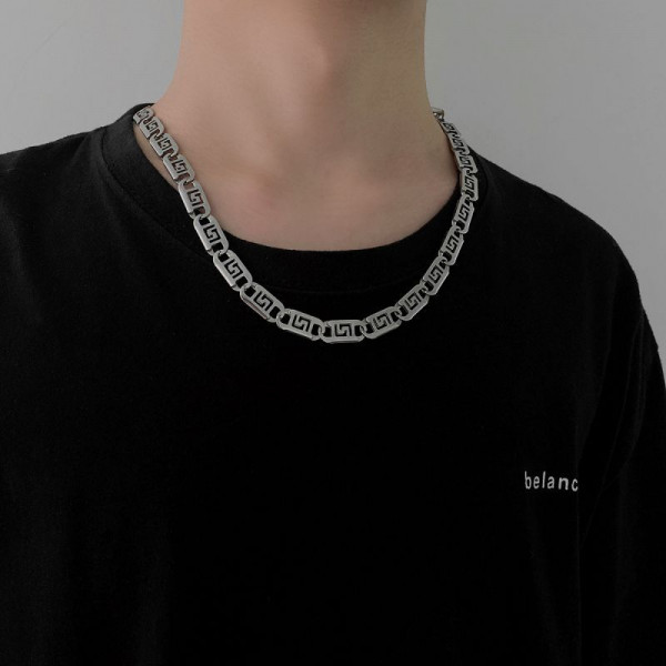 Классическая цепочка крупного панцирного плетения CJH78395