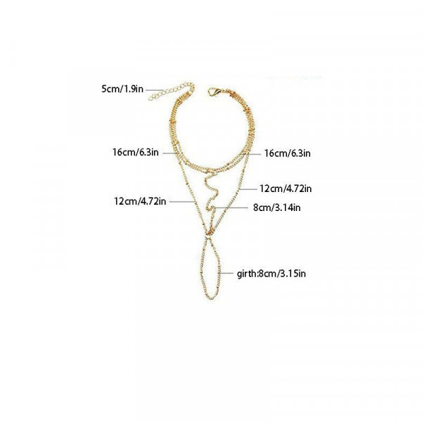 Браслет слейв мерцающее серебро с двойной нитью CJQ57652