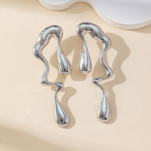 Серьги ювелирный сплав капля 1J11745CJJ