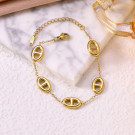 Браслет-цепочка с овальными ажурными звеньями CJR70191