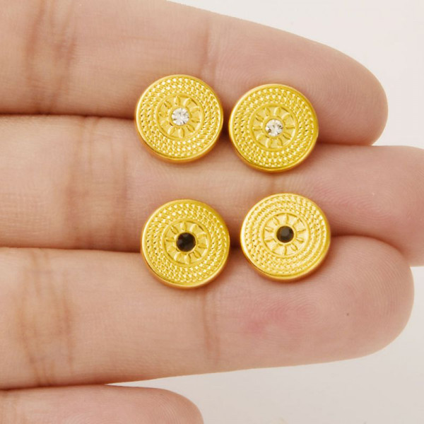 Серьги-пусеты Солнечные диски CJR68493