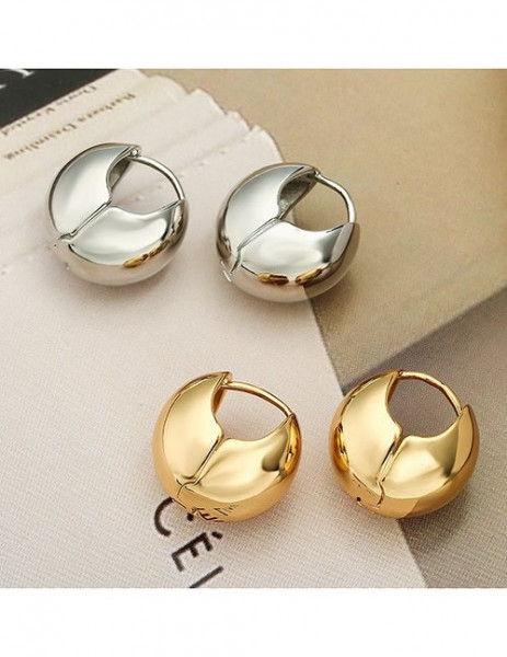 Массивные серьги-кольца «Сферы» M11770