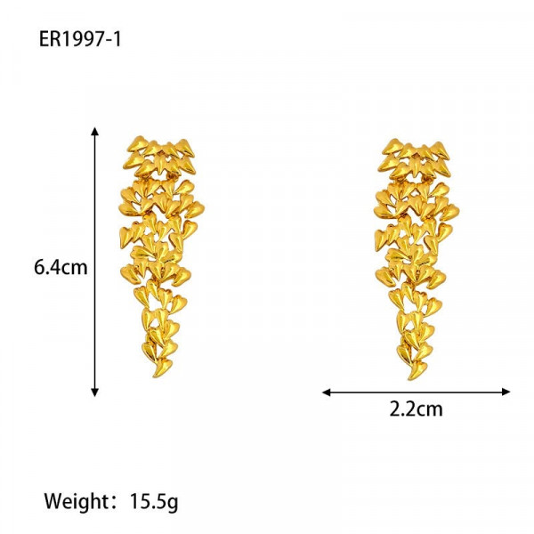 Серьги ювелирный сплав гроздь 1J11746CJJ