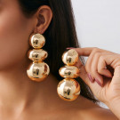 Массивные висячие серьги из трех сфер CJN79249