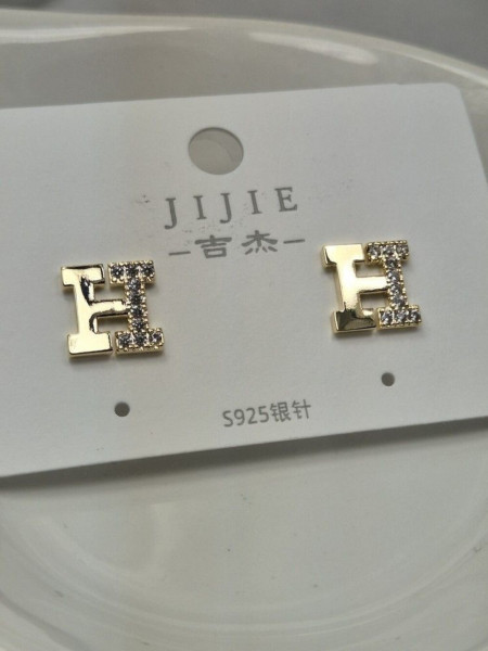 Серьги медь с напылением золотом J10663CJJ