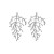 Ажурные серьги-пусеты веточки CJM02010