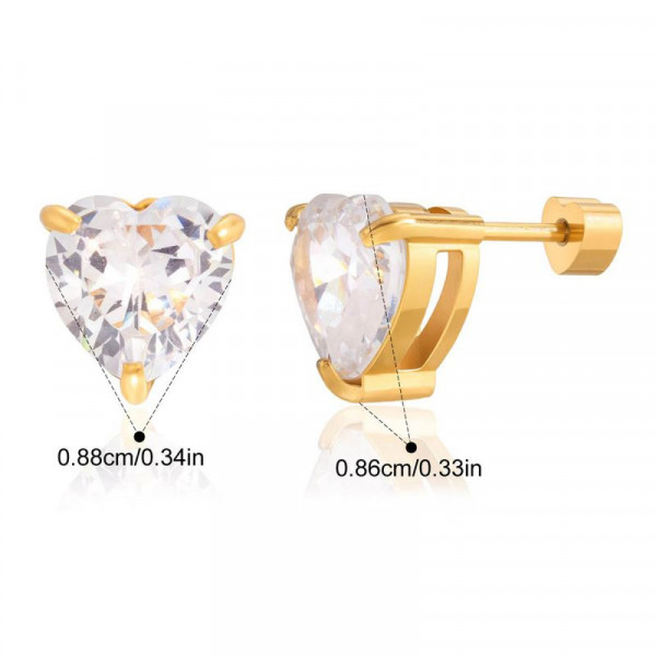 Серьги-пусеты Овальные кристаллы CJR63116