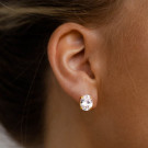 Серьги-пусеты Овальные кристаллы CJR63116