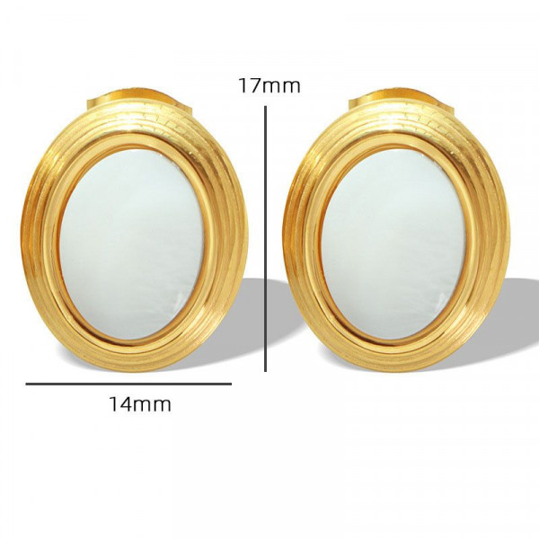 Серьги-пусеты Контрастные диски CJM19078