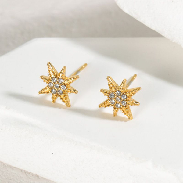 Серьги-пусеты Звезды CJJ26087