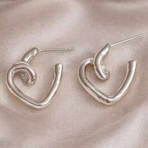 Серьги сердце ювелирный сплав 1J12300CJJ