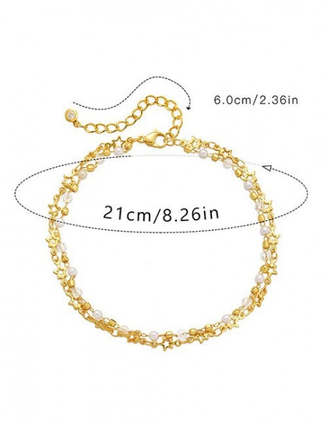 Многослойный браслет с жемчугом Z29627