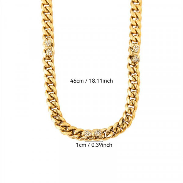 Колье из стали CJQ17603