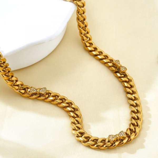 Колье из стали CJQ17603