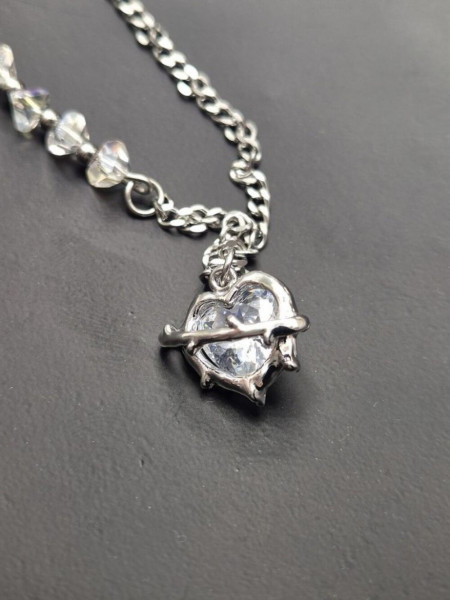 Акцентная Цепочка с крупным квадратным кристаллом J10752CJJ