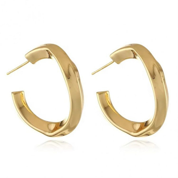 Серьги медь с напылением золотом J10664CJJ
