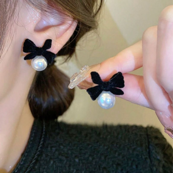 Серьги-банты с крупным жемчугом CJL32187