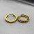 Базовые серьги-кольца конго с двухцветным покрытием J10271CJJ
