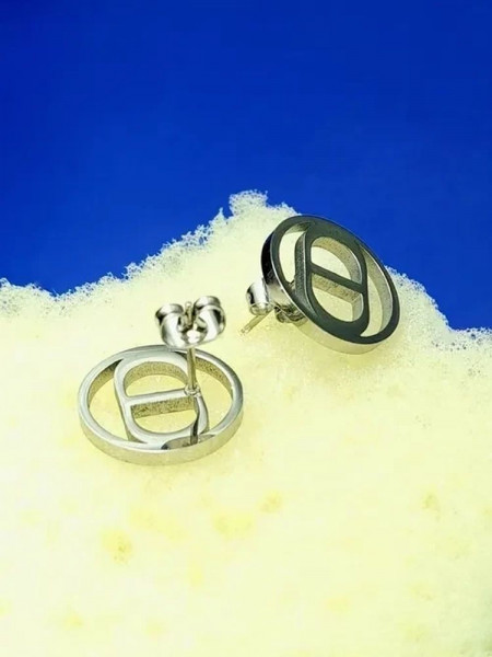 Серьги-гвоздики стальные CD J10139CJJ