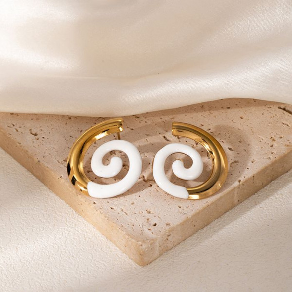 Серьги сталь CJM68498