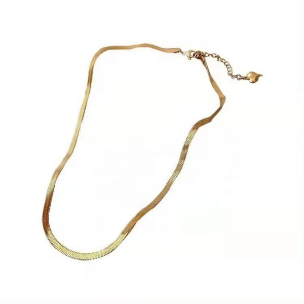 Плоская цепочка плетения снейк из медицинской стали J10872CJJ