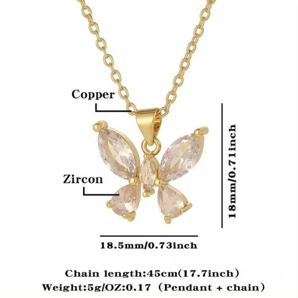 Колье медицинская сталь с напылением золотом J10837CJJ