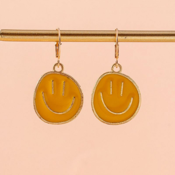 Серьги ювелирный сплав смайлы J11549CJJ