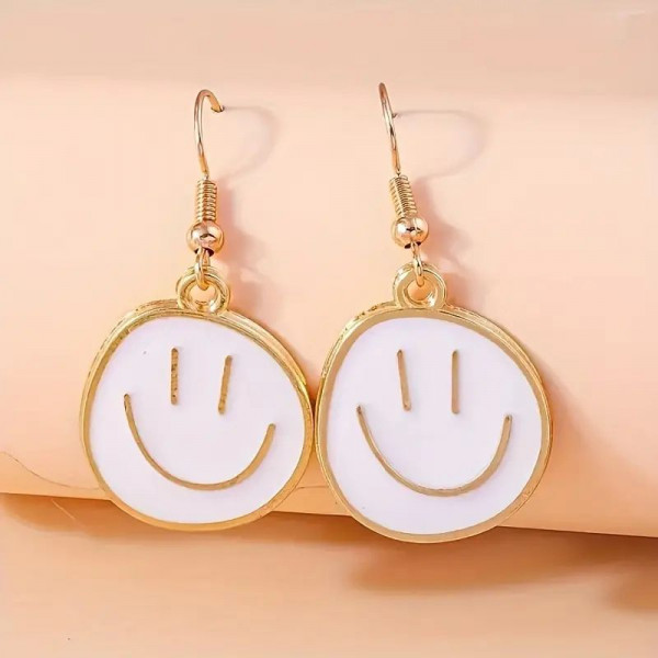 Серьги-подвески «Смайлы» J11549CJJ