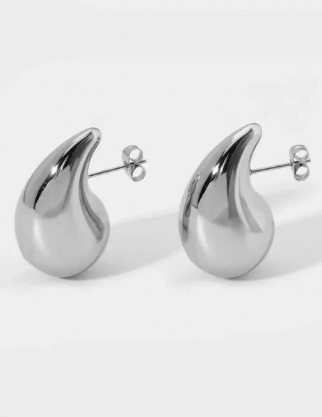 Серьги-кольца с эффектом скрутки J10055CJJ