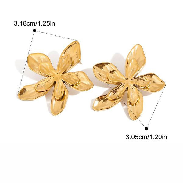 Серьги-пусеты Бабочка крупная ажурная CJL40388