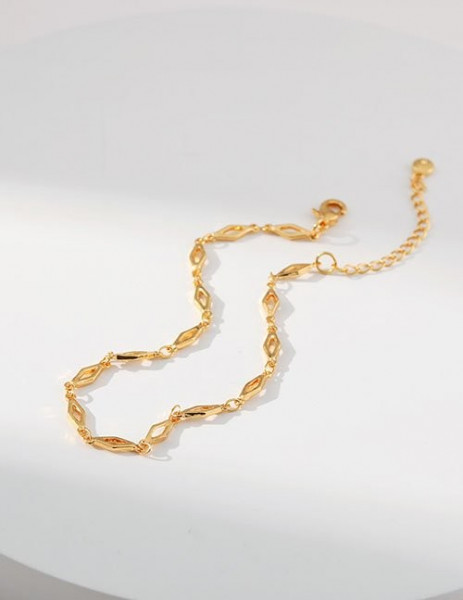 Браслет-цепочка с плоскими звеньями Z29634