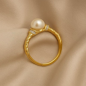 Кольцо медь напыление золотом 1J12245CJJ