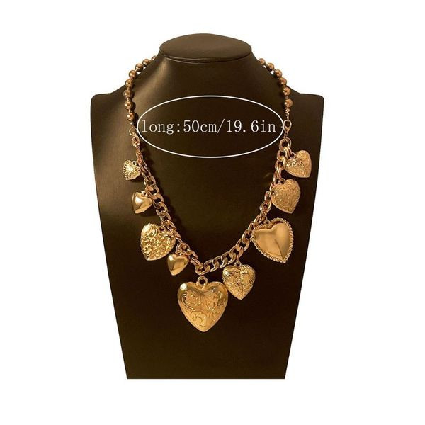 Массивная подвеска с набором объемных сердец CJH75151