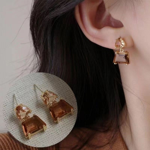 Серьги ювелирный сплав, кристаллы 1J12416CJJ