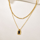 Колье из стали CJQ17688