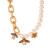Массивная цепь с жемчугом и подвесками в форме пчел CJP42910