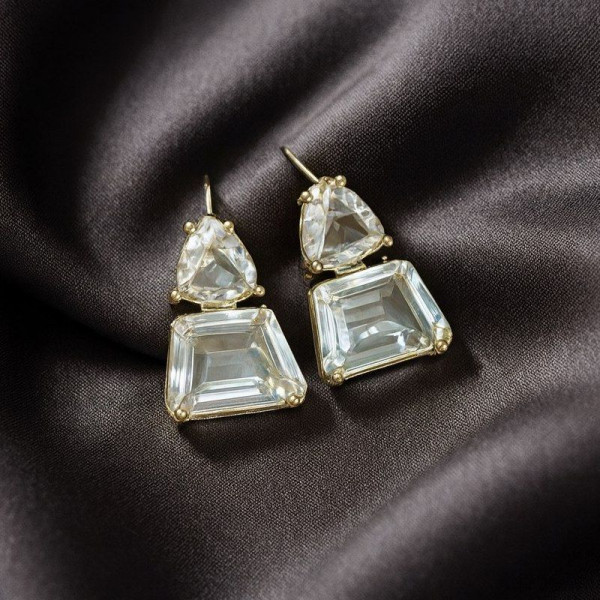 Серьги ювелирный сплав, кристаллы 1J12417CJJ