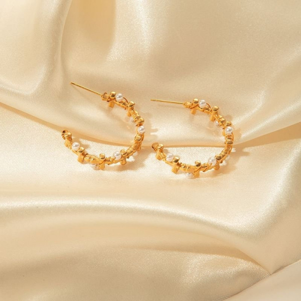 Серьги сталь CJC90874