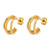 Двойные серьги-полукольца CJD04753
