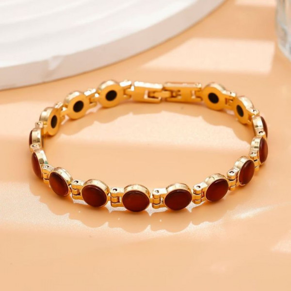 Браслет дорожка с разноцветными кристаллами CJM40442