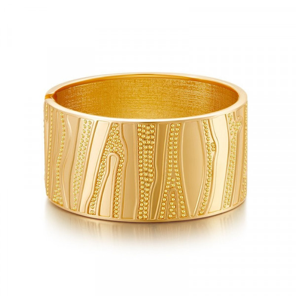 Браслет жесткий разомкнутый в форме капли CJG68095