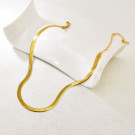 Гладкая плоская цепочка из полированной стали с панцирным плетением CJR56269