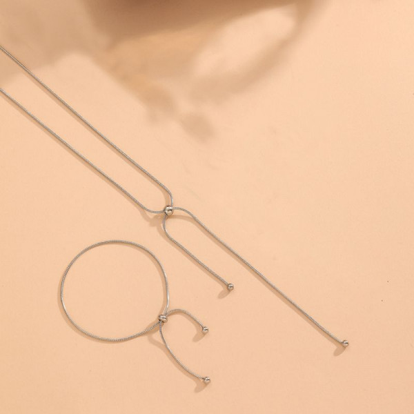 Стальной комплект бижутерии CJM07688