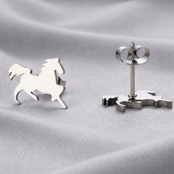 Серьги лошади титановая сталь 1J12419CJJ