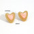 Миниатюрные серьги-пусеты нежные сердца CJM42448