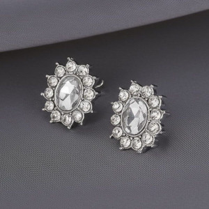 Серьги ювелирный сплав со стразами J11554CJJ