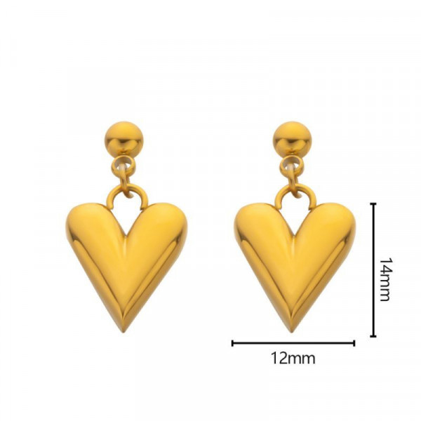 Серьги-пусеты Треугольники объемные в стиле минимализм CJL30522